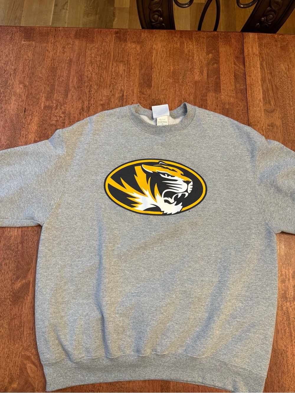 Champion Missouri Tigers crewneck sweatshirt in heather grey, Size XL